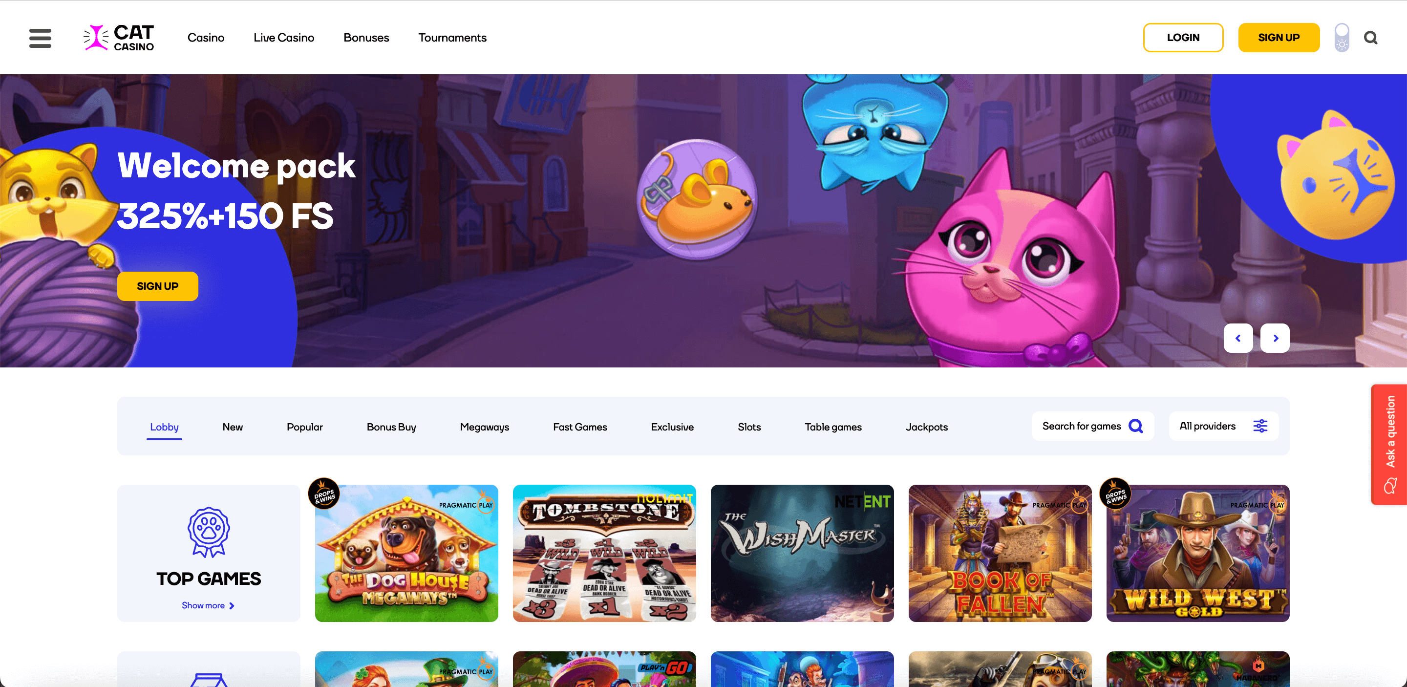 cat casino homepage